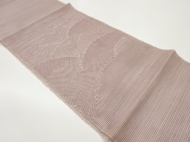 JAPANESE NAGOYA OBI FOR SUMMER / TSUMUGI / WOVEN WAVE